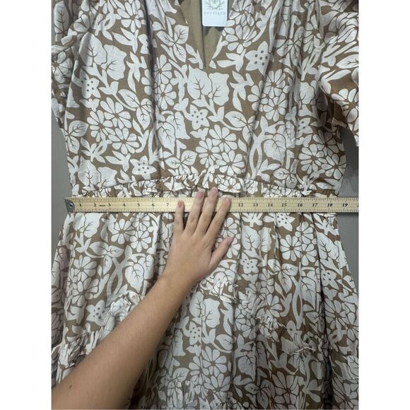 NWT Aureum Tiered Floral Hi Lo Hem Mini Dress Women's Small - Picture 8 of 10